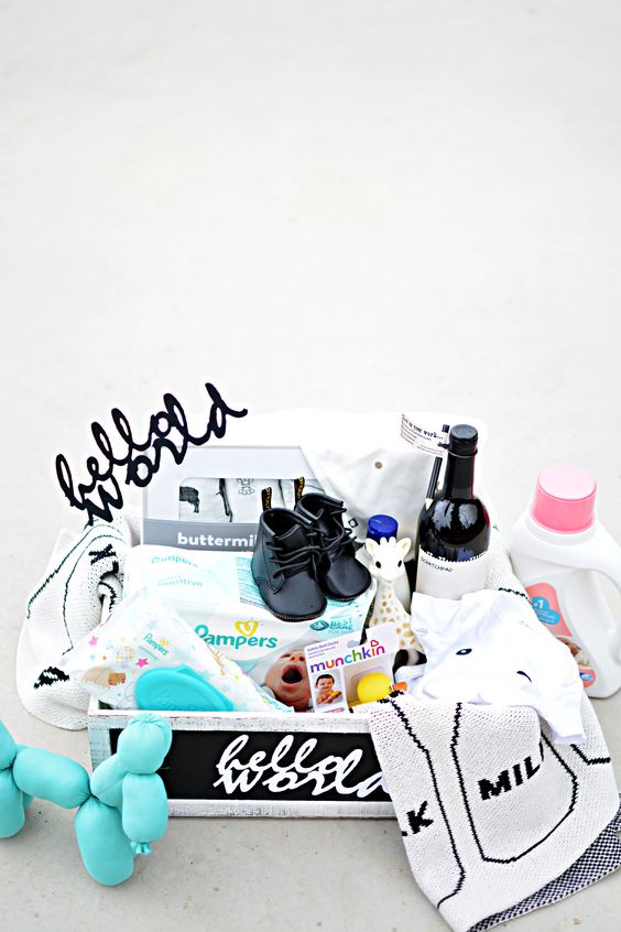 Diy hello world gift basket