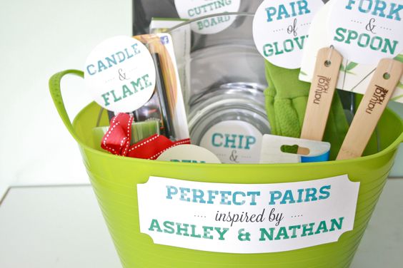 Diy perfect pair gift basket