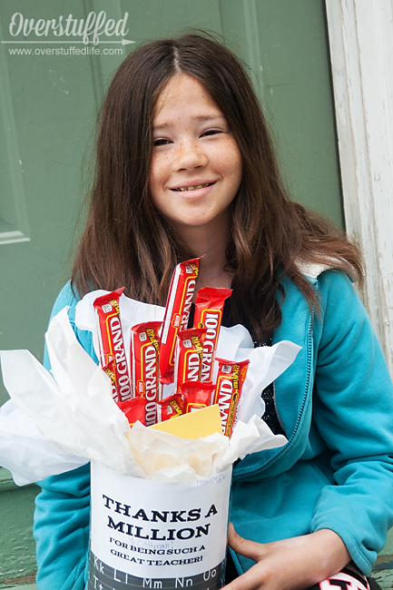 Diy thanks a million candy bouquet