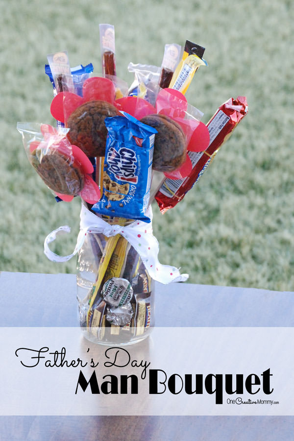 Fathers day gift candy bouquet