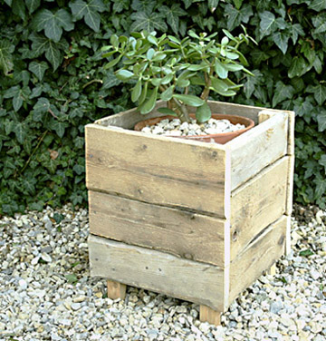 Wood planter