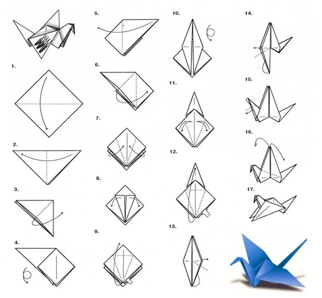 Несложные поделки оригами: Оригами для детей 4-5, 6-7 лет: простые пошаговые схемы