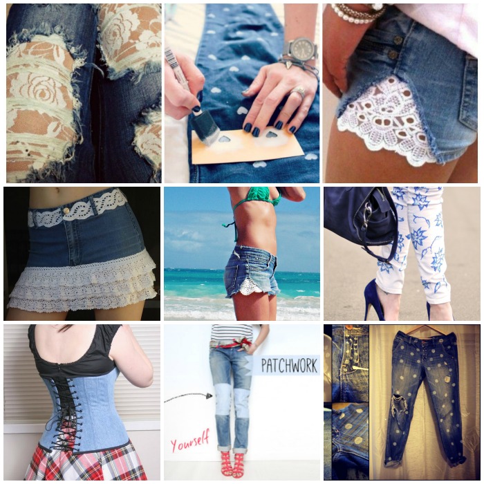 24 ideas to refashion old jeans fb 26 Ideas and Tutorials to Refashion Your Old  Jeans