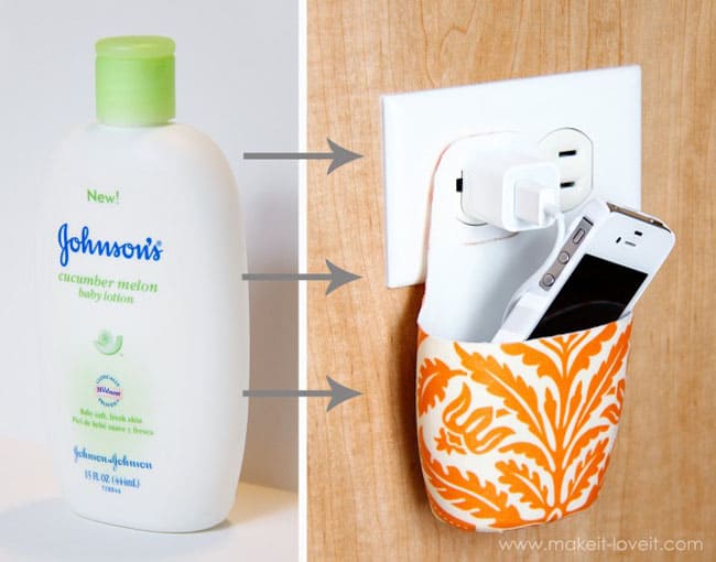 Plastic bottle charging station