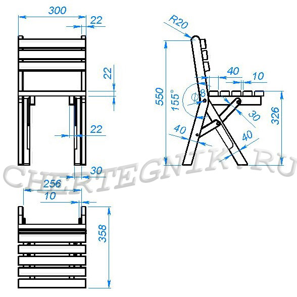Как сделать складной стул со спинкой своими руками чертежи: Складной стул своими руками: чертеж, материалы, изготовление