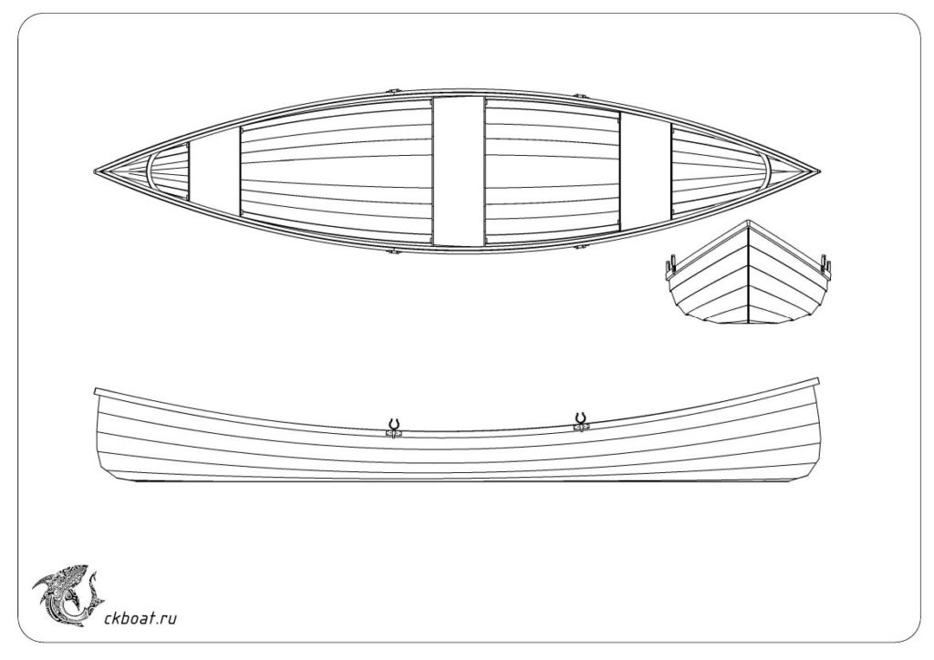 Чертеж лодки деревянной: Чертеж деревянной лодки "Skiff" для постройки своими руками