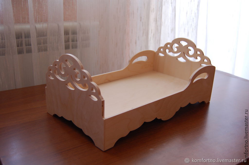 Кроватка для кукол из картона своими руками: Проще простого: кроватка-качалка для куклы своими руками