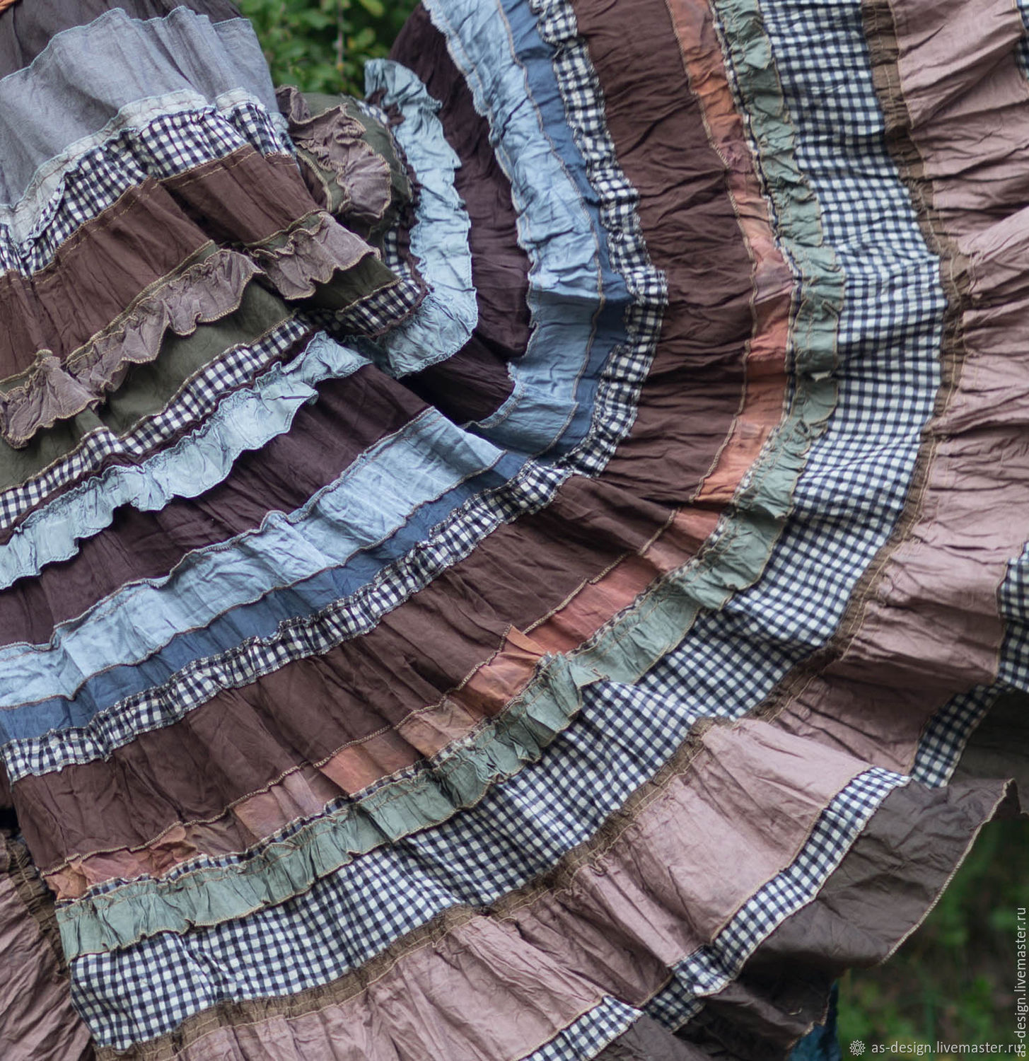Трехъярусная юбка: Как сшить юбку ярусами без выкройки