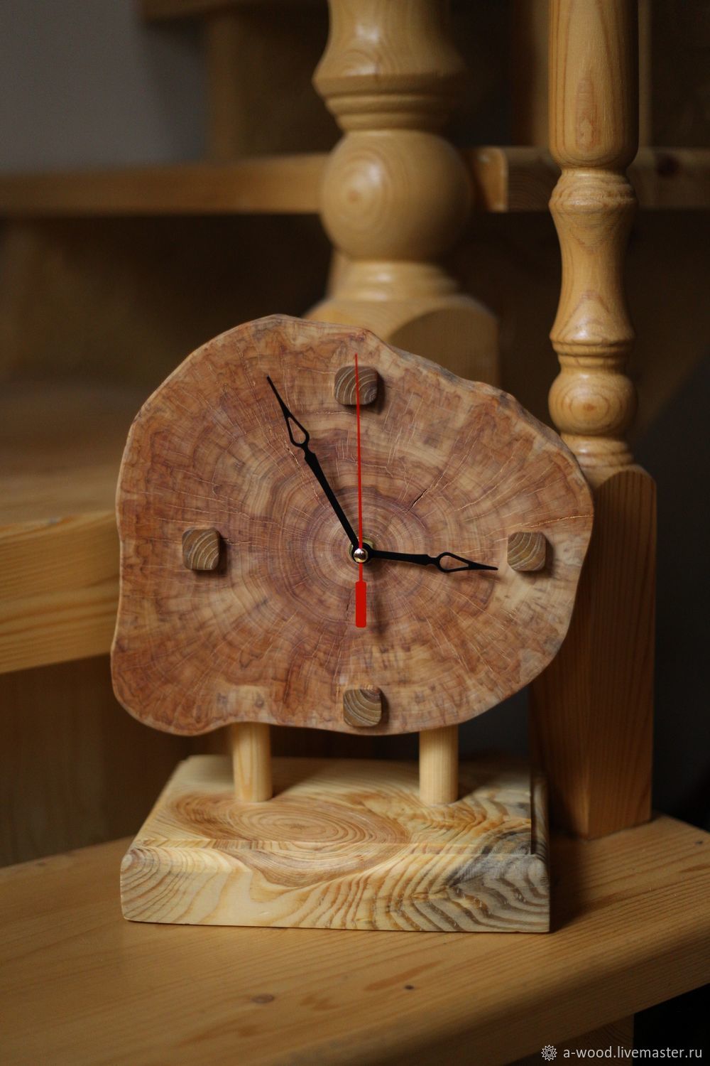 Часы из спила дерева: Часы из спила – купить на Ярмарке Мастеров