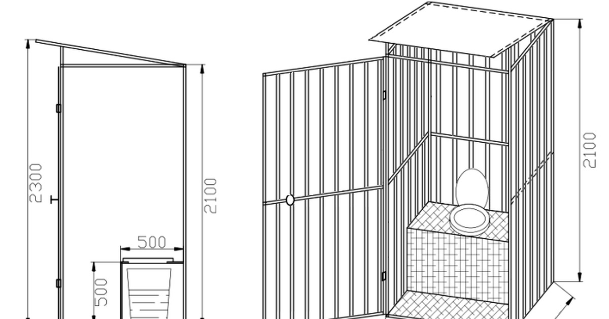 Как построить туалет уличный: Дачный туалет своими руками: 48 чертежей + фото