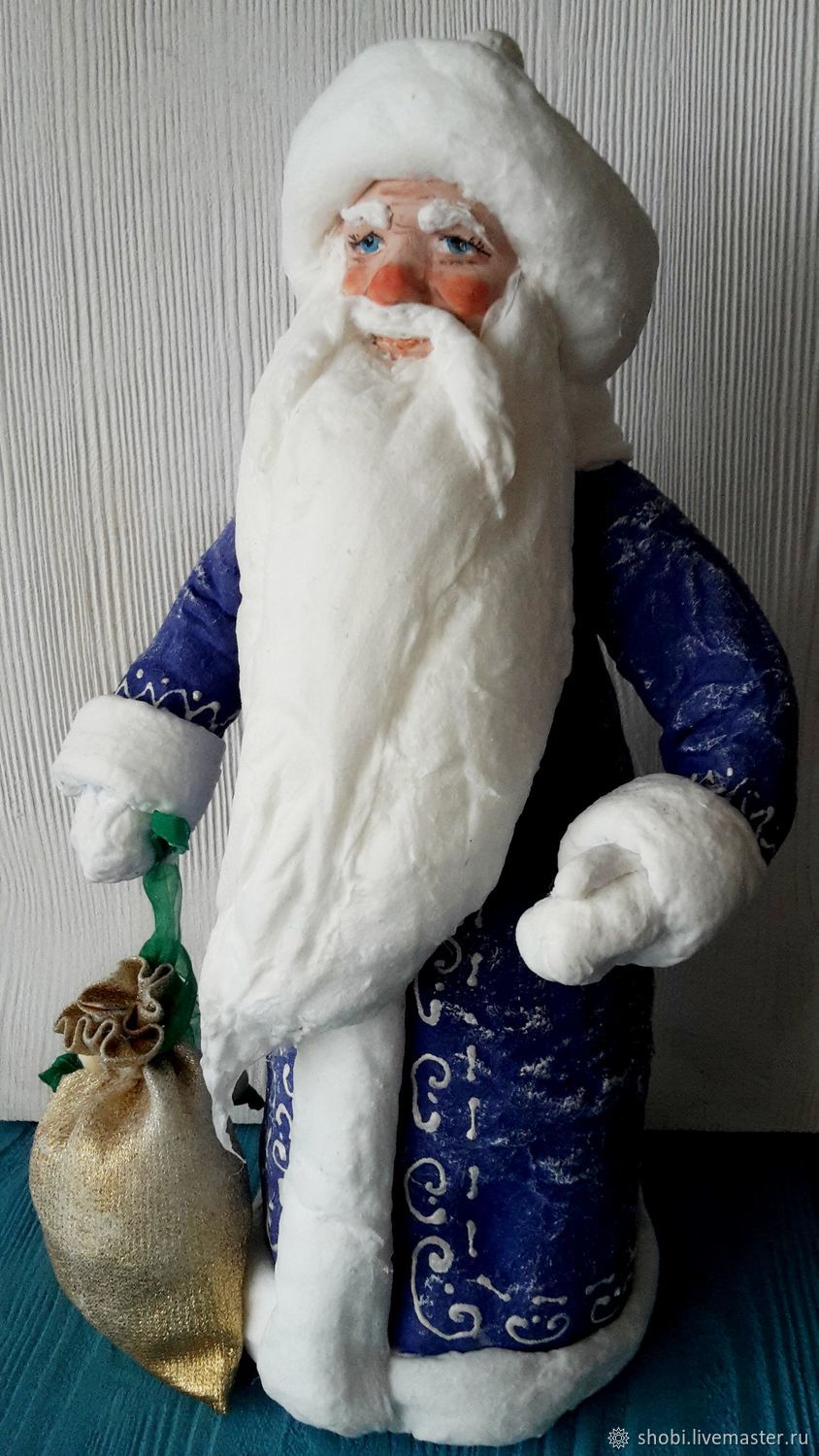 Дед мороз своими руками из ваты мастер класс: мастер-класс с фото. Снегурочка и дед мороз из ваты и пластиковой бутылочки Как сделать снегурочку из пластиковой бутылки