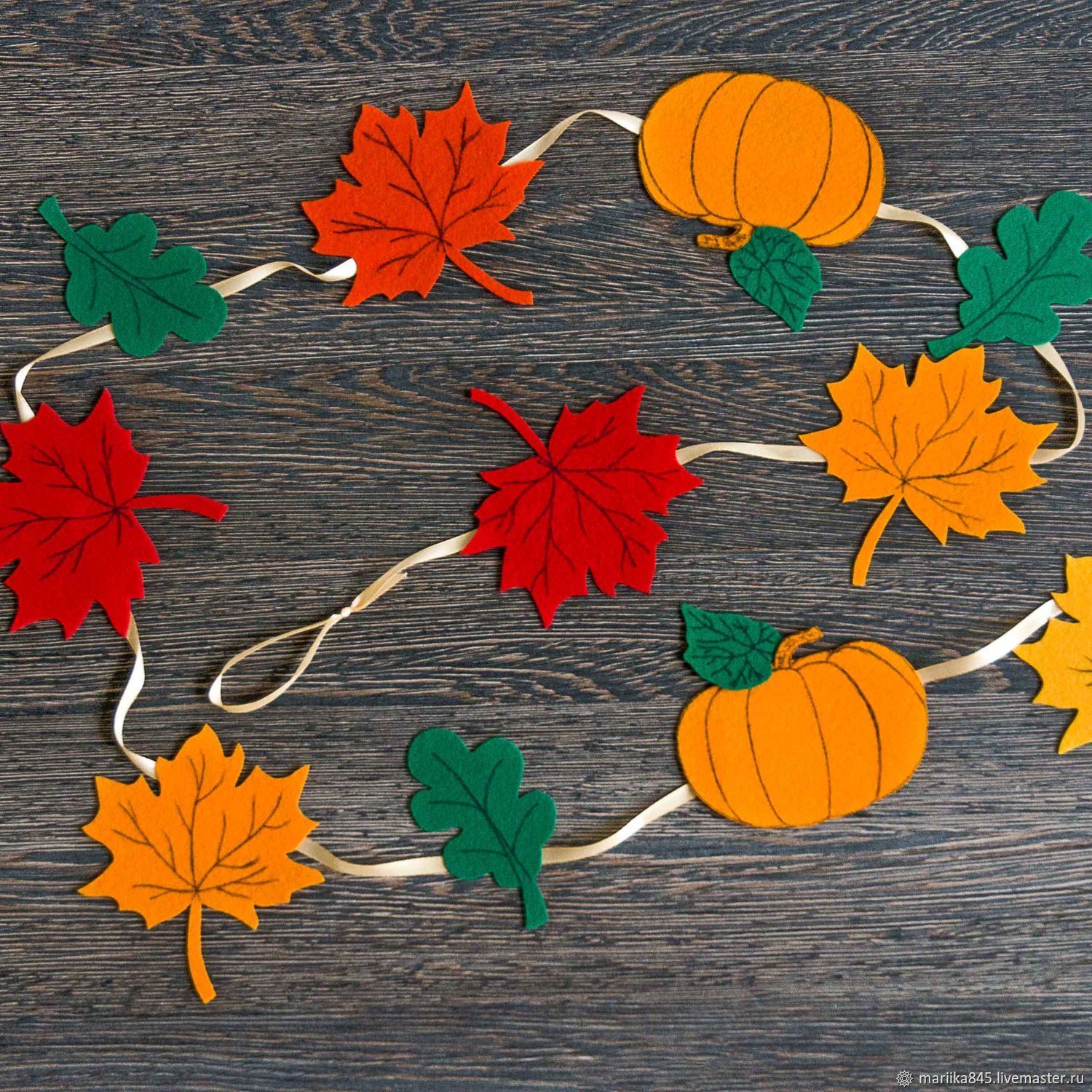 Гирлянда осенние листья из бумаги: Осенняя гирлянда. Осенняя гирлянда своими руками