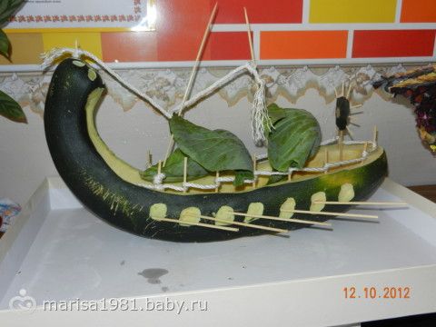 Поделка цветок из кабачка: в школу, в садик и просто для души