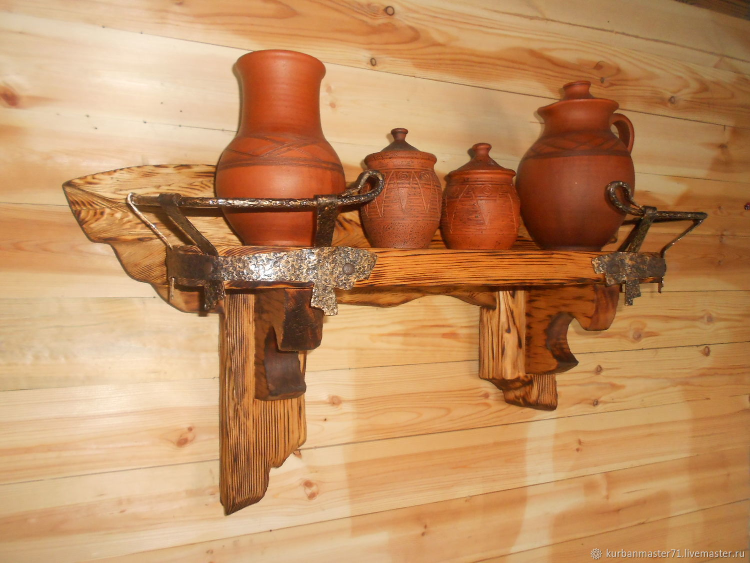 Напольная вешалка своими руками из дерева под старину
