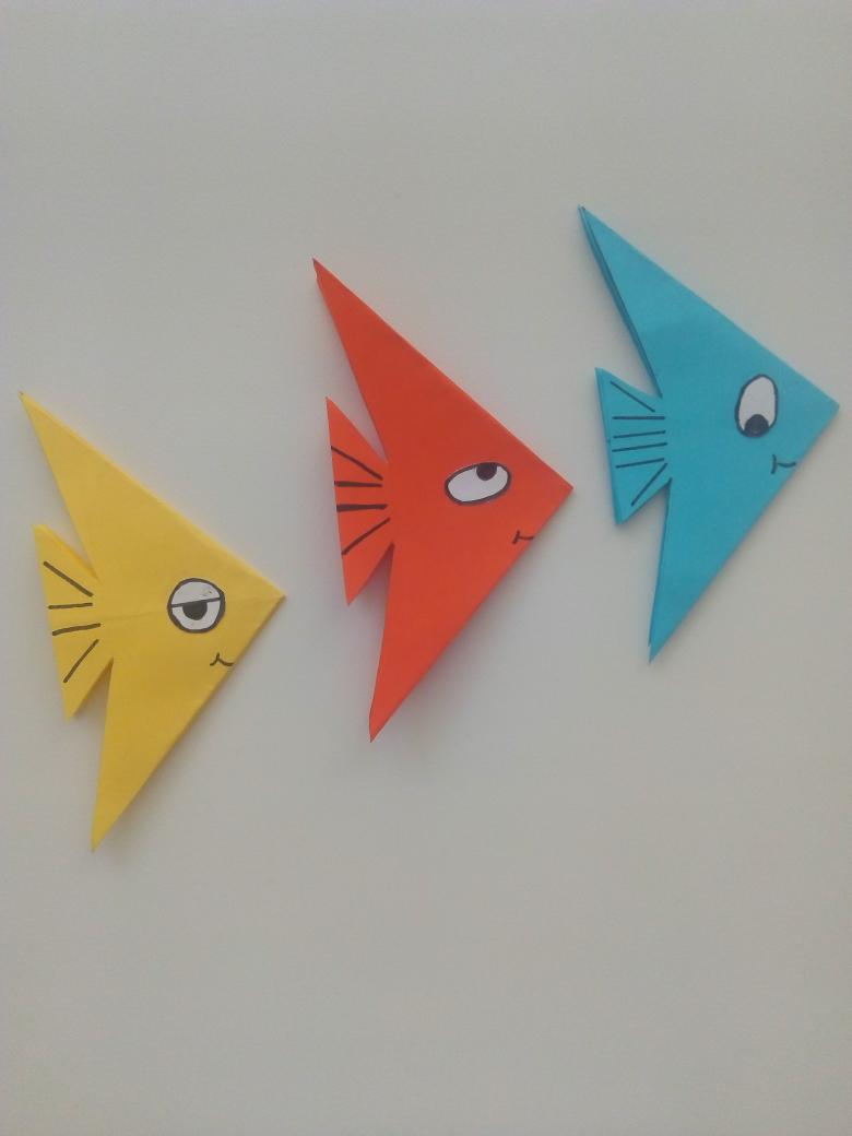Рыбка оригами из бумаги: Рыбки оригами: пошаговые инструкции для детей