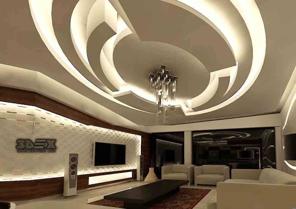 Зал потолки из гипсокартона: Потолки из гипсокартона (80 фото) – Дизайн потолков для разных комнат
