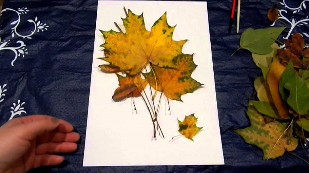 Осенний букет из листьев нарисовать: Как нарисовать осенний букет?