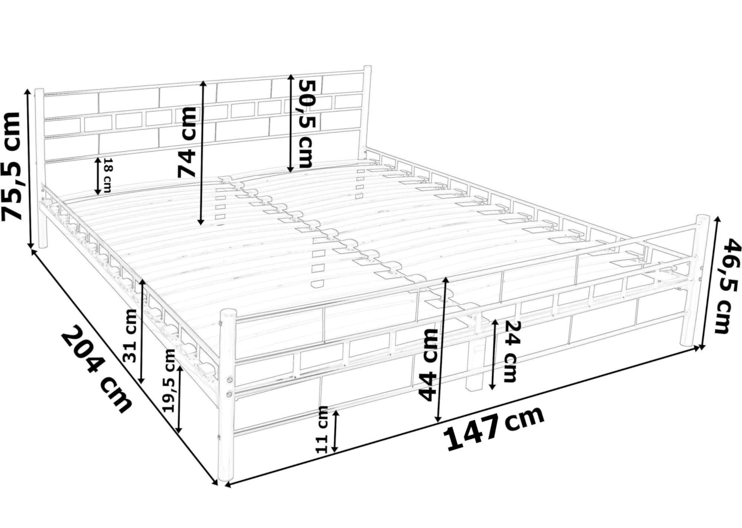 кровать двуспальная 160х200 размеры чертежи