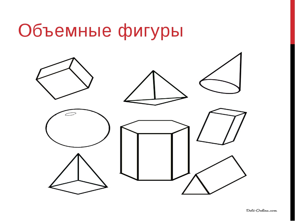 Все объемные фигуры: Все объемные геометрические фигуры и их названия. Старт в науке