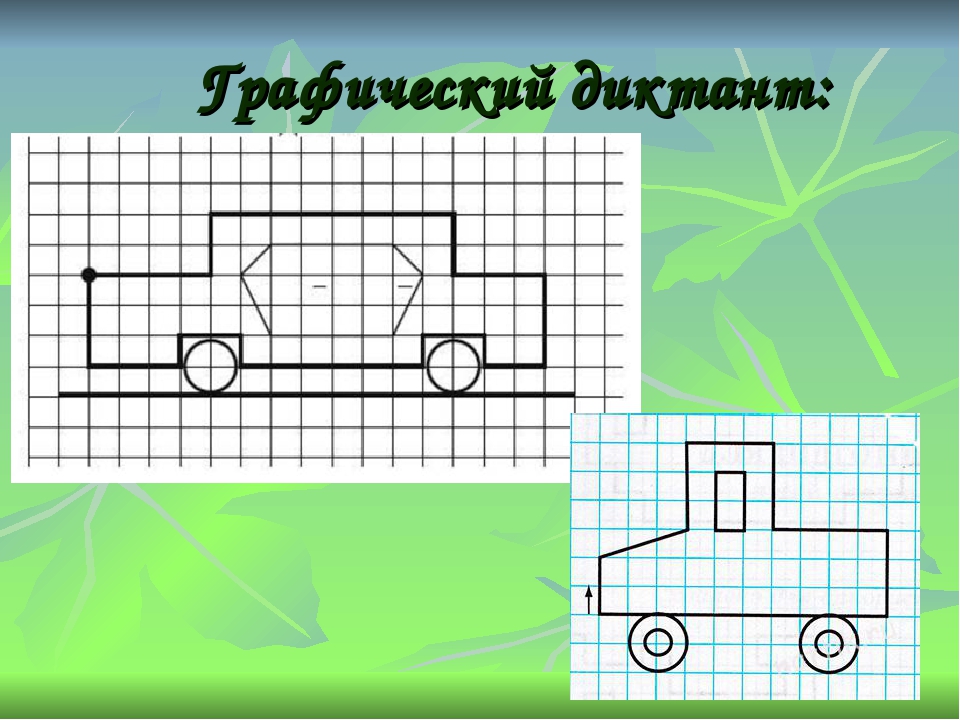 Машина рисунок по клеткам: Графический диктант Раскраски распечатать бесплатно.