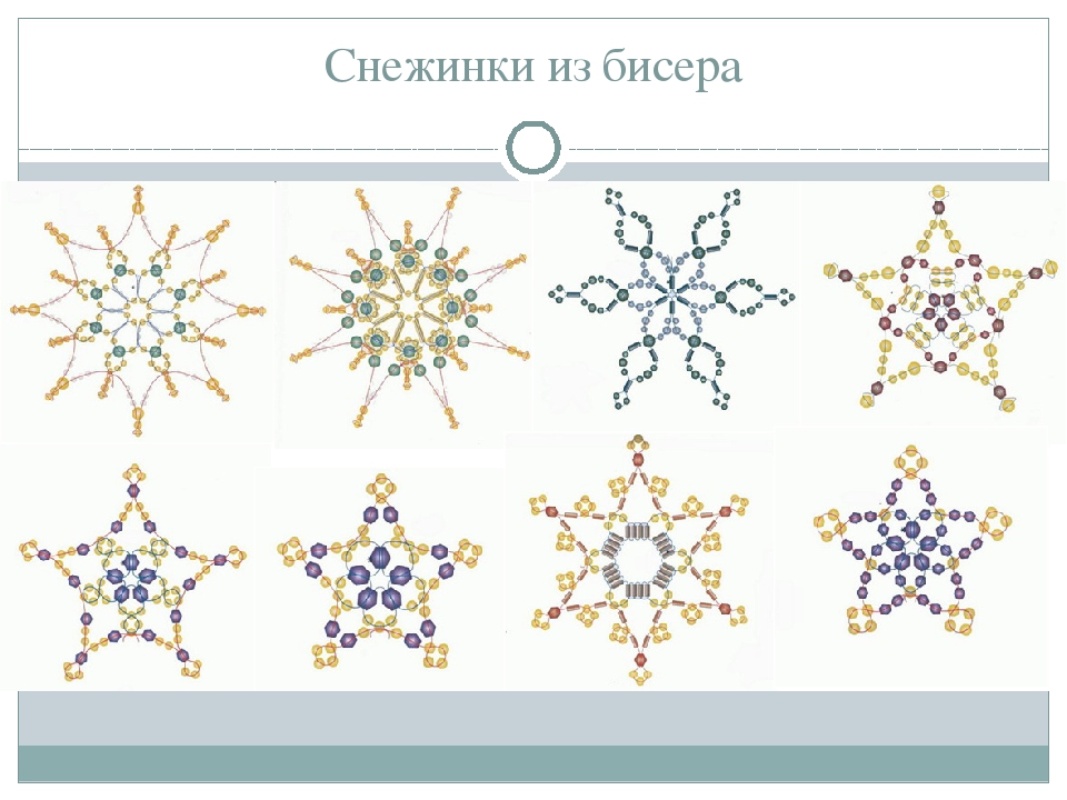 Схема из бисера снежинки: Снежинки из бисера: пошаговые фото, схемы, видео