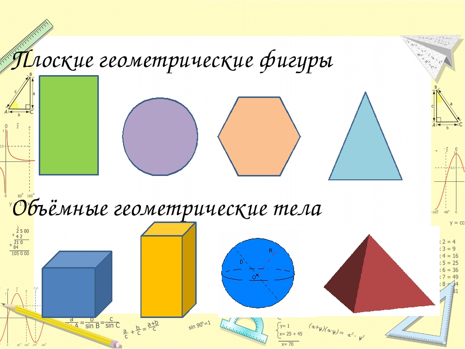 Модели фигур геометрических фигур: Модели геометрических фигур и тел для дошкольников