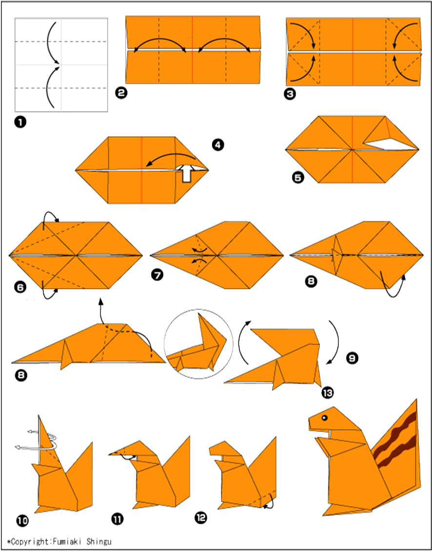 Простая оригами схема: Схемы простых оригами для вас и вашего ребенка (20 картинок) » Триникси