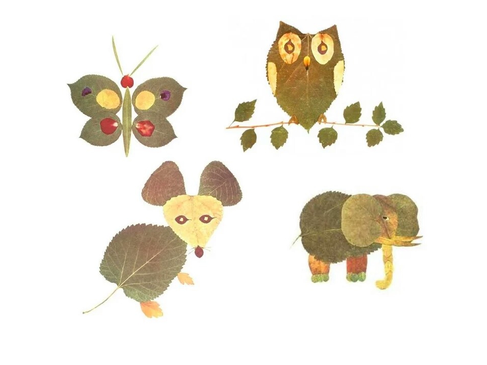 Сделать животных из листьев: Поделки из осенних листьев