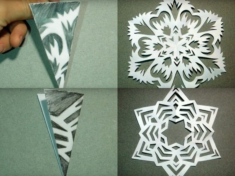 Снежинки делать: Схемы красивых снежинок из бумаги