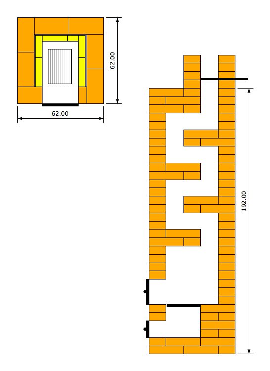 Печь для дачи из кирпича своими руками чертежи: чертежи с порядовками, кладка своими руками