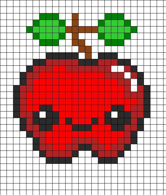 Рисунки по клеточкам в тетради арбуз: Pixel arts «Watermelon»