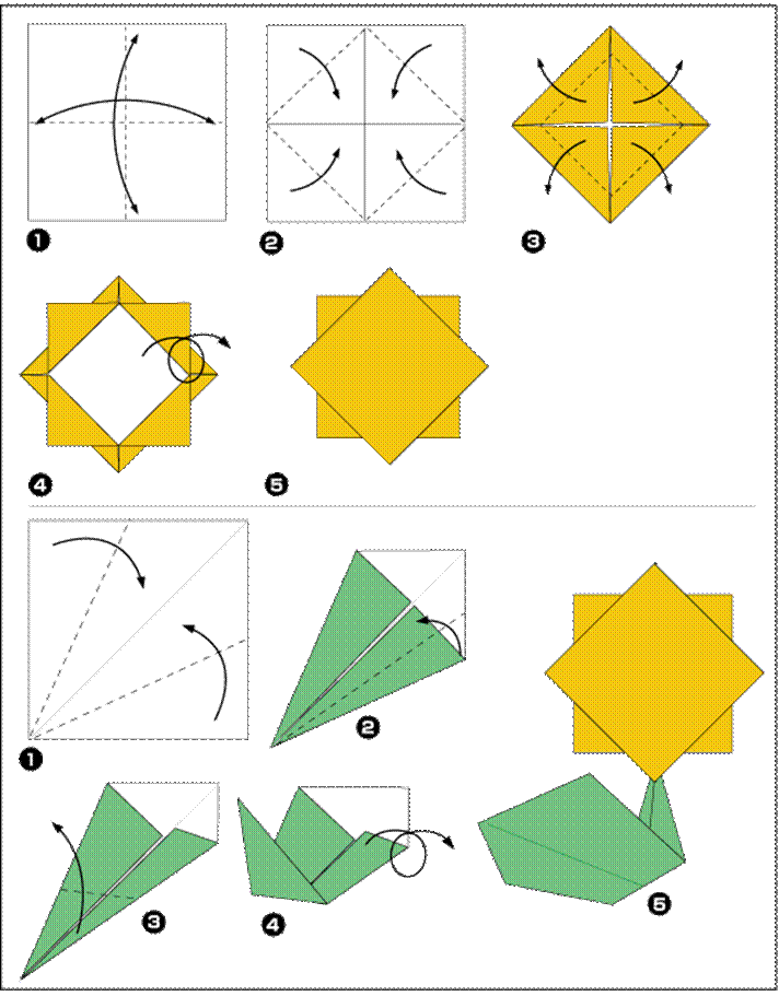 Самое простое оригами для начинающих: Легкие схемы