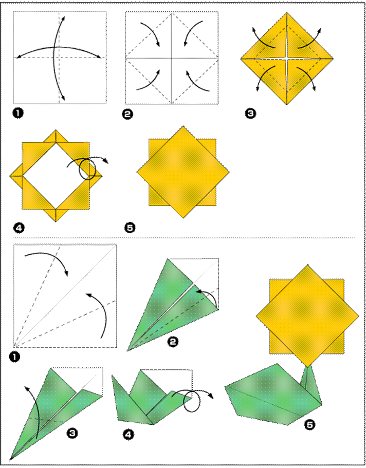 Как сделать цветок из квадрата: Как сделать из бумаги цветок легко и просто