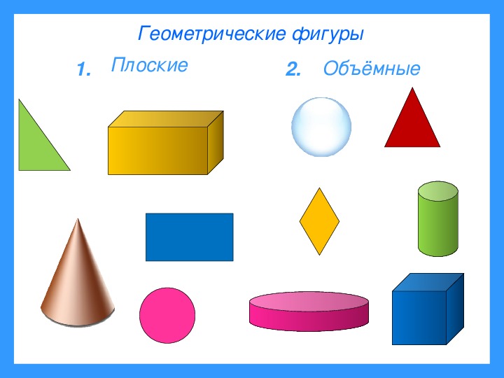 Модели фигур геометрических фигур: Модели геометрических фигур и тел для дошкольников