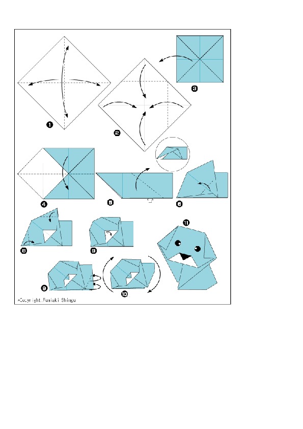 Простая оригами схема: Схемы простых оригами для вас и вашего ребенка (20 картинок) » Триникси