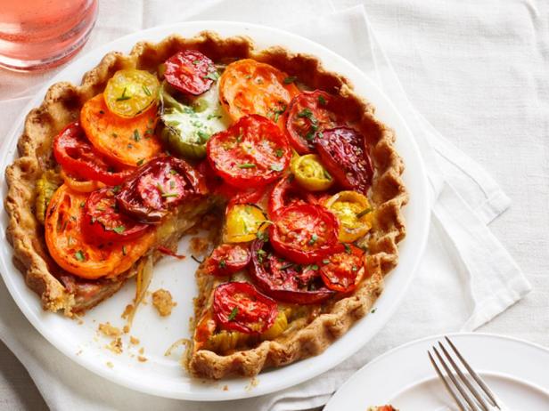 Фотография блюда - Пирог с помидорами