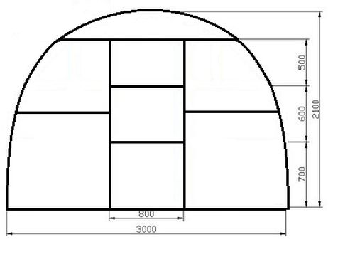 Чертежи теплицы из поликарбоната: схемы на фото, проекты с размерами