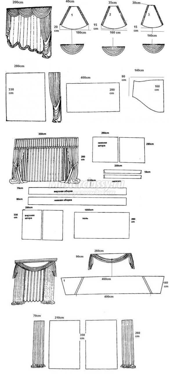 Шьем шторы своими руками выкройки: Как красиво сшить шторы своими руками: советы бывалой швеи