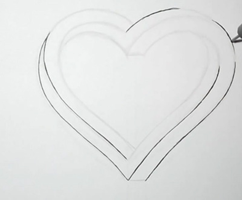 Сердце рисунок объемное: Объемное сердце рисунок карандашом. Как нарисовать сердечко карандашом поэтапно