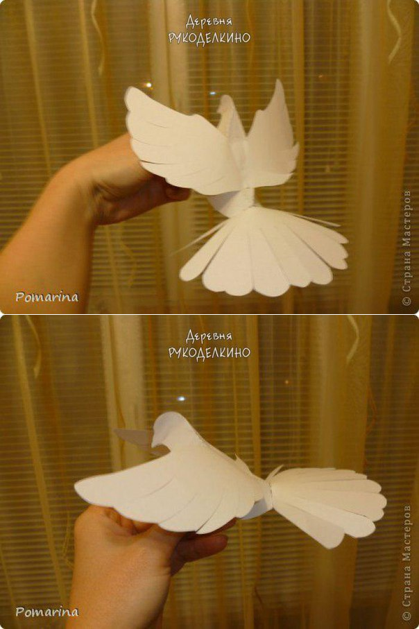 Белый голубь из бумаги: Как сделать голубя из бумаги своими руками с детьми