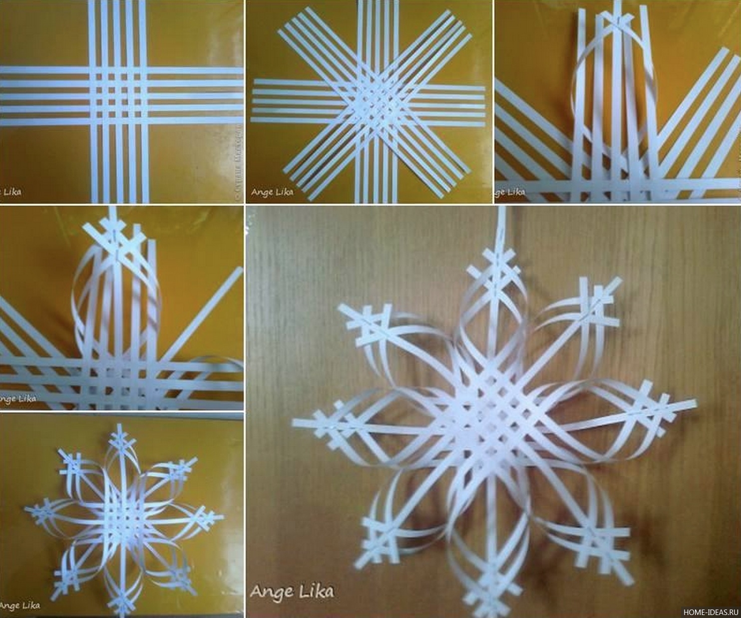 Как сделать объемную снежинку из бумаги своими руками фото поэтапно: Объемная снежинка из бумаги - 8 красивых идей, как сделать своими руками (пошаговые фото)