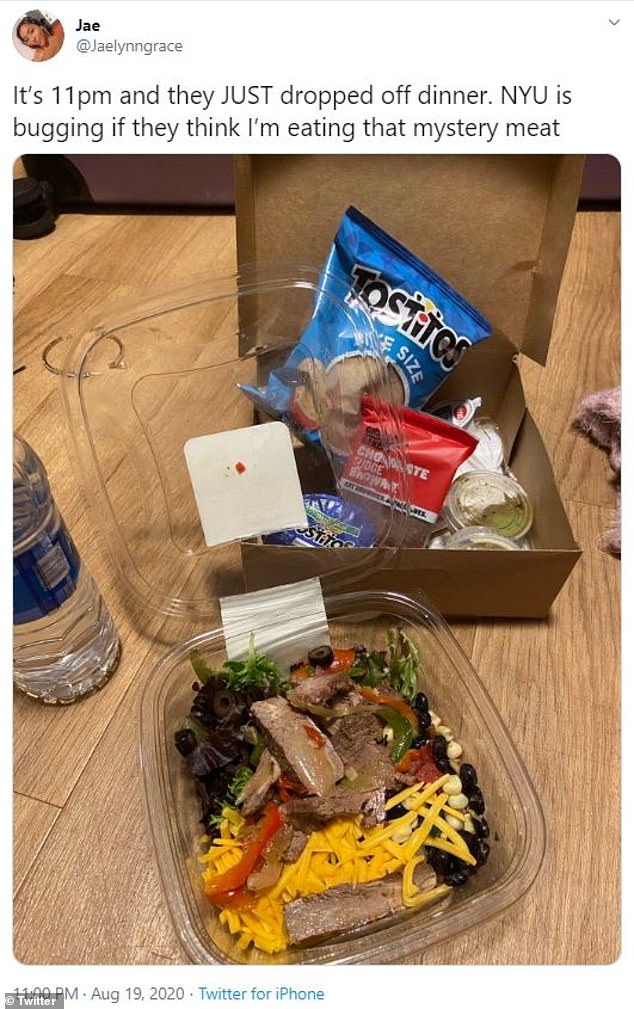 One popular meal included a steak salad piled high with cheese and olives