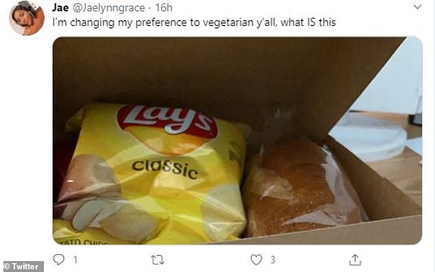 A lot of the meals simply had loaves of bread and a bag of chips