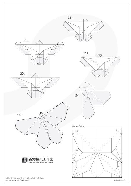 Бабочка оригами из бумаги схемы: Какие есть схемы оригами из бумаги бабочек? Как сделать оригами бабочку?