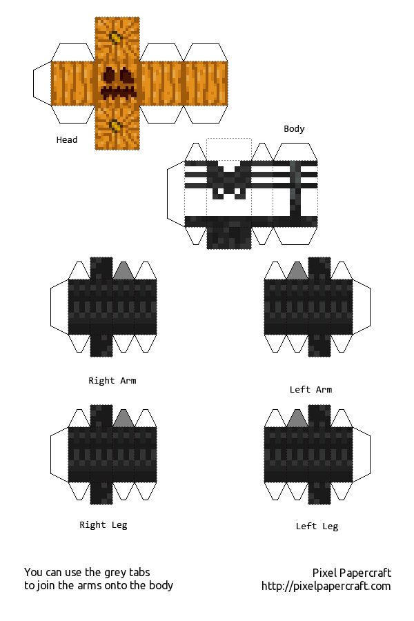 Майнкрафт из бумаги схема: схемы поделок, как распечатать фигурки minecraft и сделать своими руками