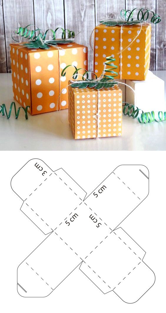 Коробочки для подарка из картона своими руками: Подарочные коробки своими руками: более 25 лучших идей