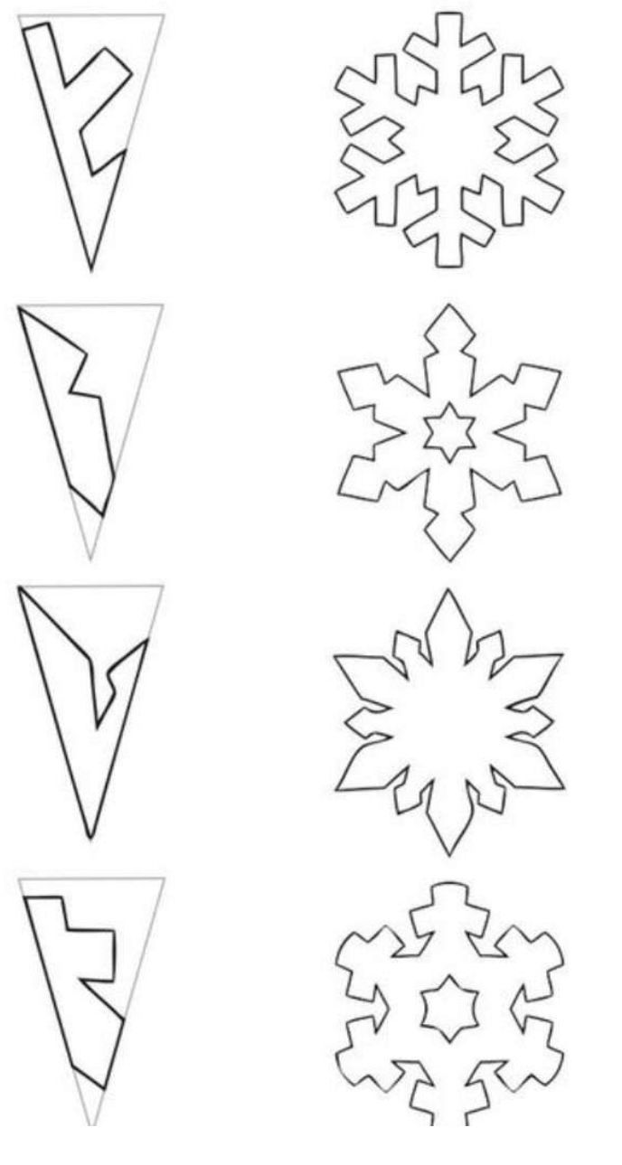 Как поэтапно сделать снежинку: Как вырезать красивые снежинки из бумаги поэтапно: схемы с видео