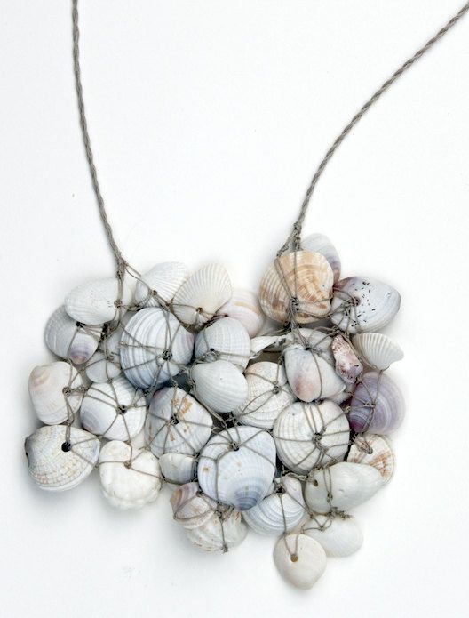 Сетка из ракушек: Сетка с ракушками и буйками, 110*150 см, белая