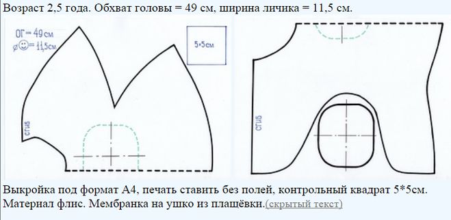 Детская шапка из флиса своими руками выкройка: Построение выкройки шапки из флиса. Построение выкройки детской шапки из флиса. Шапка-шлем из флиса: построение выкройки