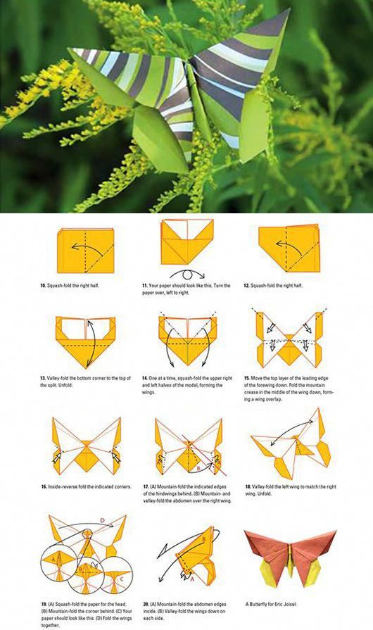 Бабочка оригами из бумаги схемы: Какие есть схемы оригами из бумаги бабочек? Как сделать оригами бабочку?